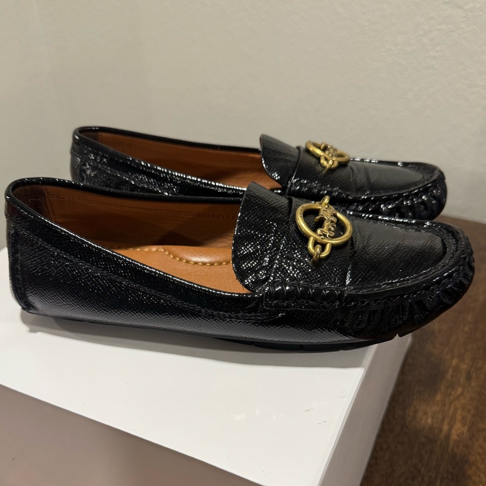 Coach Margot Patent Leather Driving Loafers Women’s 6